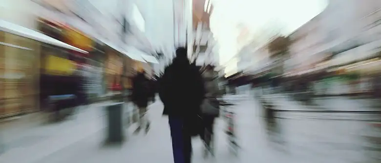 Efecto borroso en la calle.