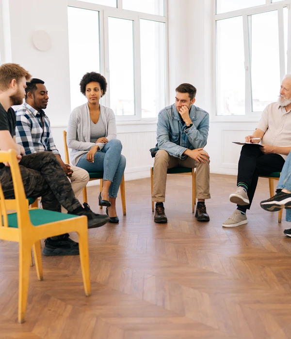 twilight group therapy people sitting circle