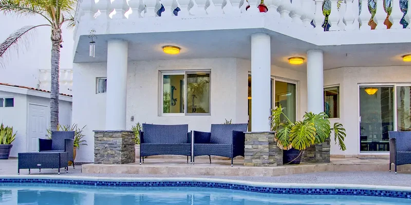 twilight pool chairs table next