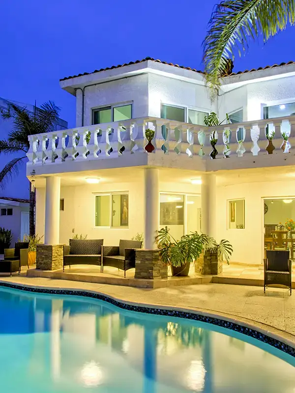 twilight villa pool large swimming